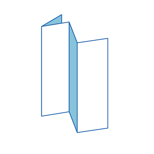 Accordion 4 panel fold