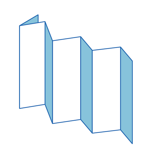 Accordion 7 panel fold